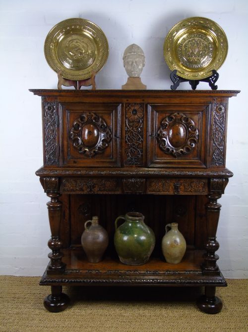 A 17th Century French Walnut Livery Cupboard