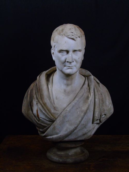 A Fine and Very Large 19thc Marble Bust
