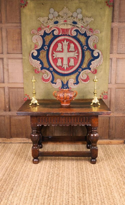 fig 2. A lovely 17th century English draw-leaf table