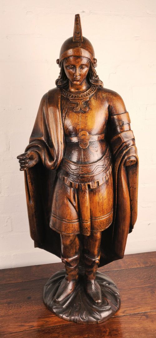 A Large 18th Century Carved Saint