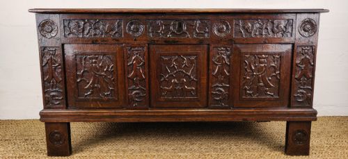 A Fine and Unusual 18th Century Folk Art Coffer