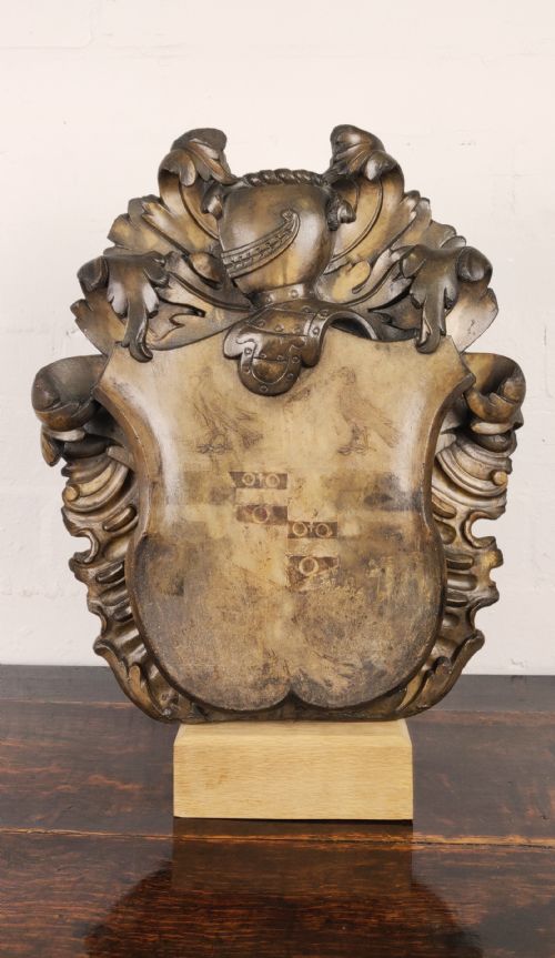 A Small Late 17th -Early 18th Century Marble Coat of Arms