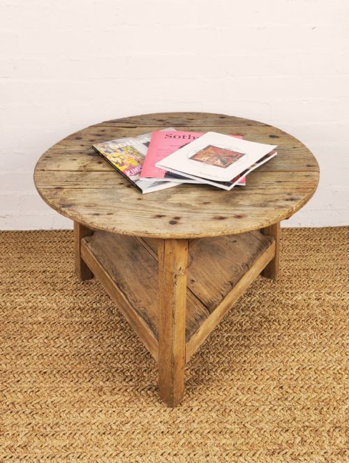 A Rustic Early 19th Century Low Cricket Table