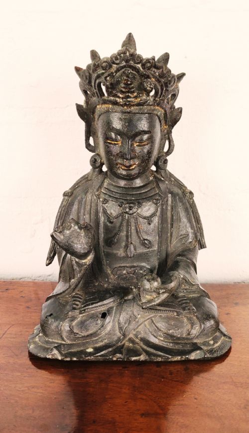 A Superb 15th/16th Century Ming Bronze Guanyin/ Bodhisattva