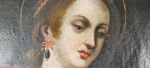 fig 2. An early 17th century portrait of ST Agatha