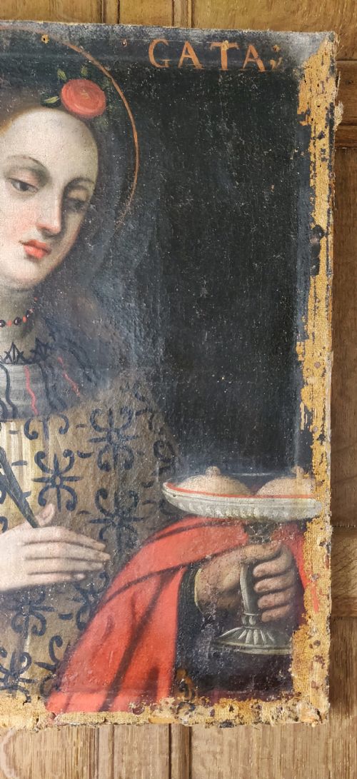 fig 4. An early 17th century portrait of ST Agatha
