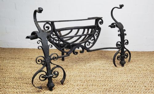 fig 1. A 17th century wrought iron fire basket.