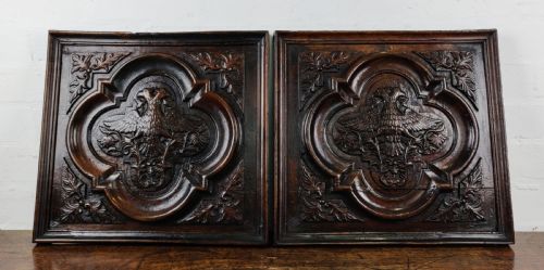 A Pair of 17th Century Carved Panels