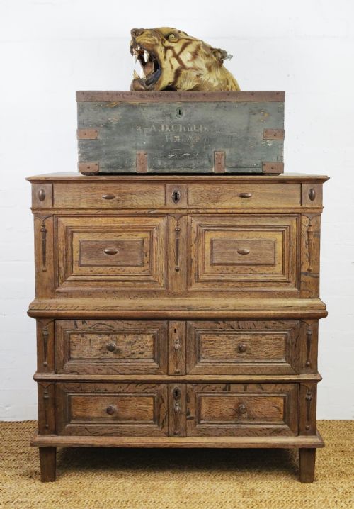 A 17th Century Box Top Chest of Drawers.