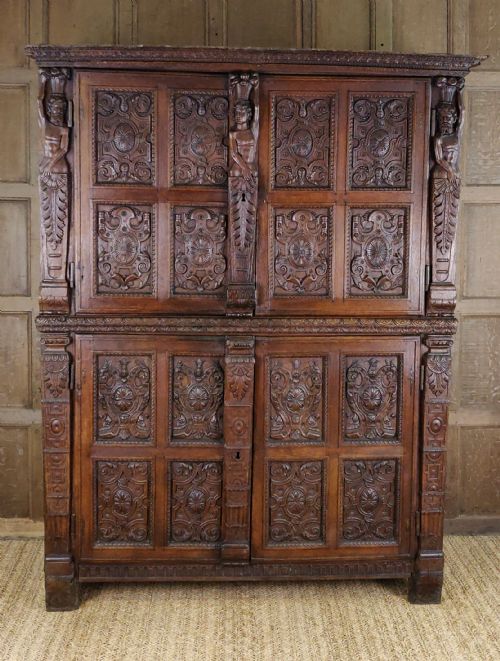 fig 1. A magnificent 16th century Burgundian cupboard.