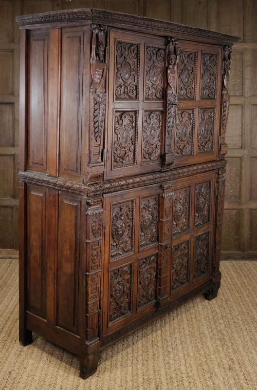 fig 2. A magnificent 16th century Burgundian cupboard.