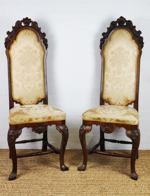 A Pair of 18th Century Rosewood Anglo-portuguese Chairs.