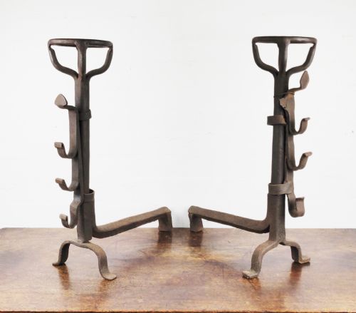 A Pair of Late 17th Century Fire Dogs