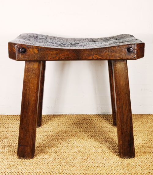 A Fabulous 19th Century Elm Butcher Block.