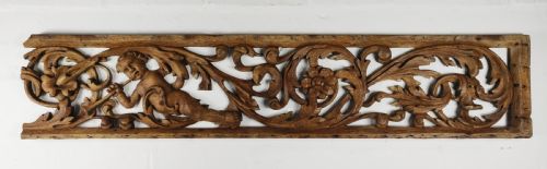 A Fine 17th Century Carved Oak Fragment.