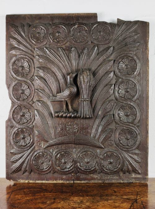 An Oversized 17th Century English Oak Panel.