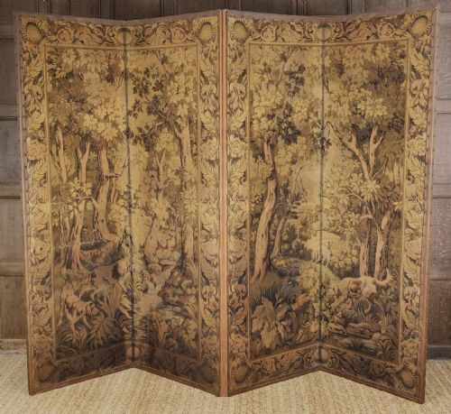 A Late 18th/early 19th Century Tapestry Screen.