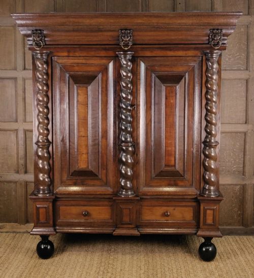 A Fine Late 17th Century Flemish Cupboard.