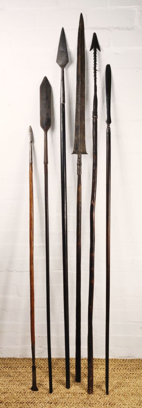 A Selection of Six 17th- 18thc Spears