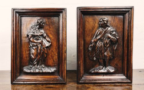 A Pair of 17th Century Panels.