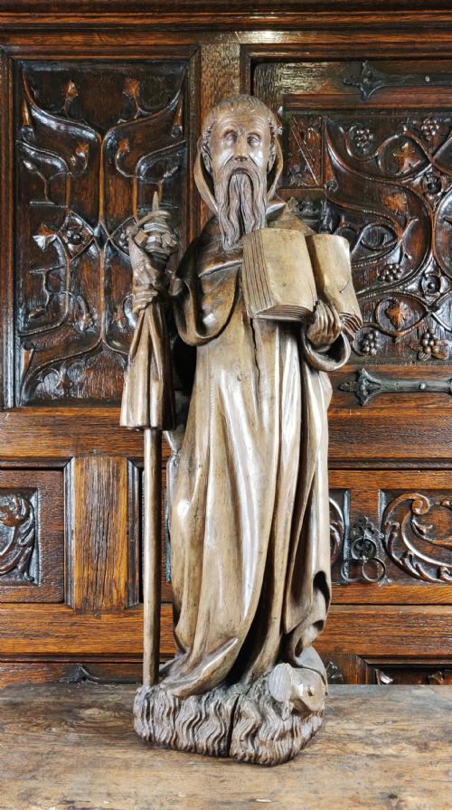 A Fabulous 16th Century Figure of St Anthony the Hermit.
