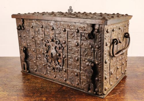 An Elaborate 16th Century Nuremberg Chest.