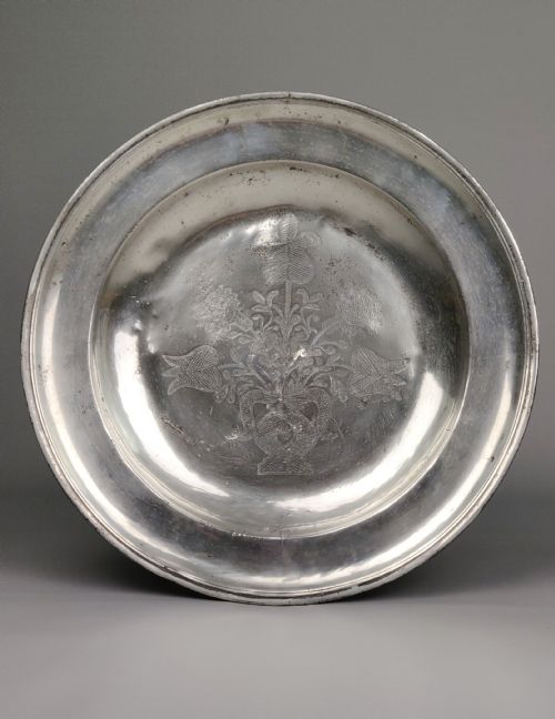 A Fine Late 17th - Early 18th Century Wriggle Work Charger.