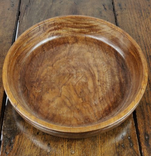 A Large 19th Century Turned Lignum Vitae Fruit Bowl.