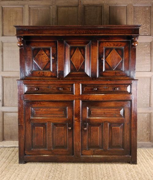 An Early 18th Century Court Cupboard.