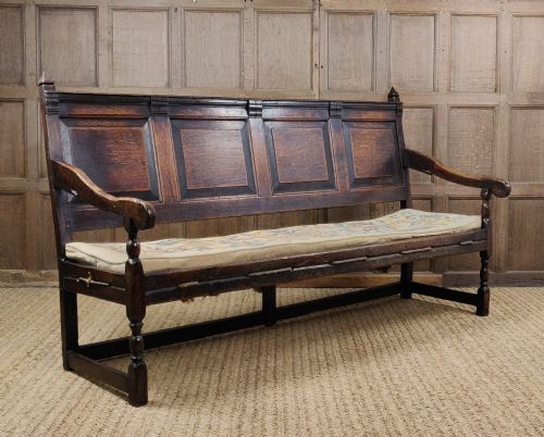 A Late 17th -Early 18th Century Settle.