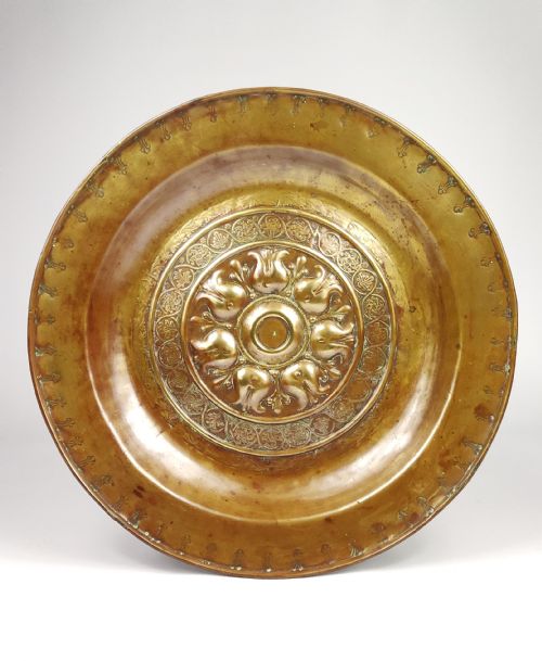 A Large Mid 16th Century Nuremberg Alms Dish.