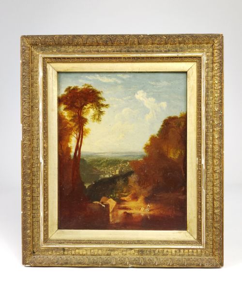 A Small 19th Century Oil on Panel.