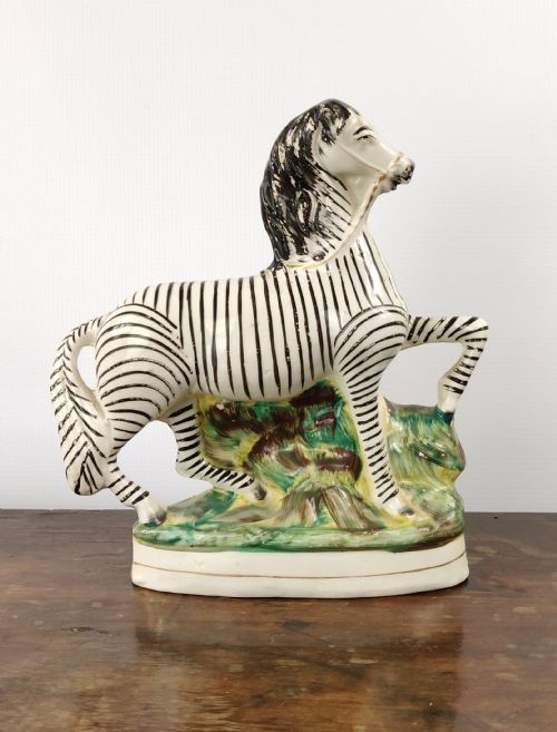 A 19th Century Staffordshire Zebra.