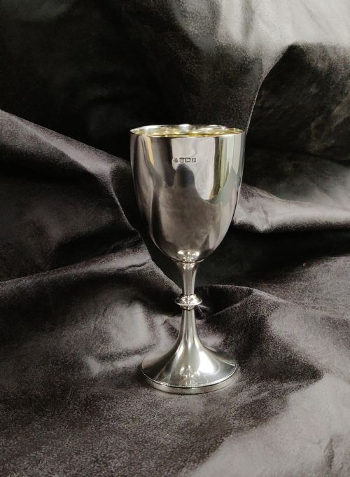 A Small Edwardian Silver Goblet.