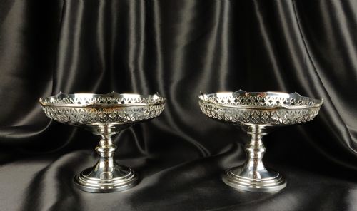 A Pair of Silver Bonbon Dishes.
