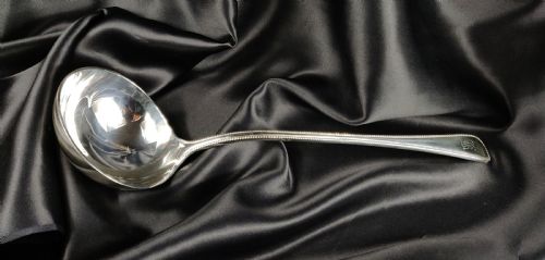 A Large Late Victorian Silver Ladle.