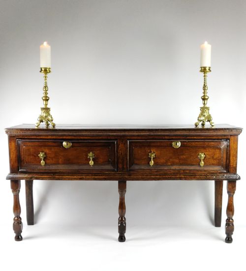 An Unusually Small Dresser Base Circa 1700.