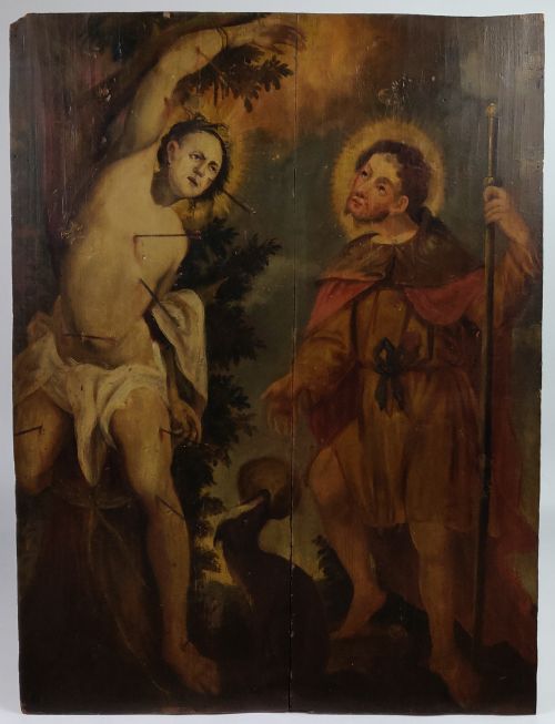 A 17th Century Religious Oil on Panel.
