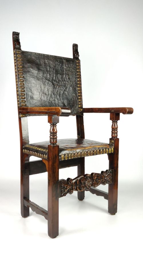 A Late 17th Century Spanish Arm Chair.