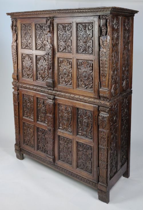 fig 1. A Magnificent 16th Century Burgundian Cupboard.