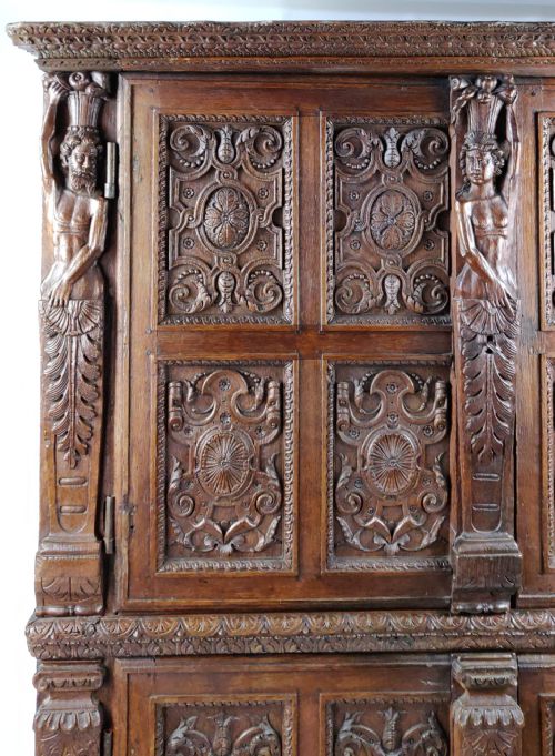 fig 2. A Magnificent 16th Century Burgundian Cupboard.