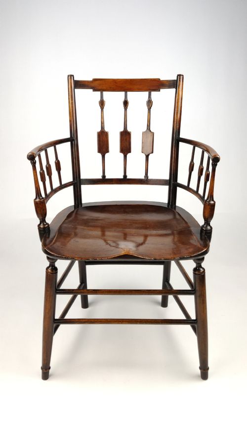 An Unusual 19th Century Country Armchair.
