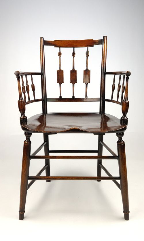 fig 1. An unusual 19th century country armchair.
