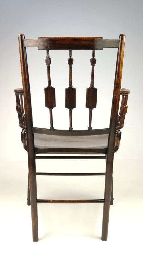 fig 2. An unusual 19th century country armchair.