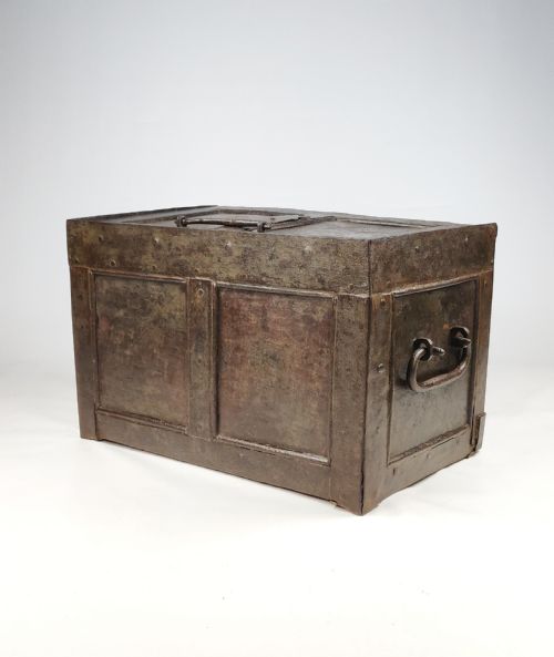 An Early 18th Century Iron Strongbox.
