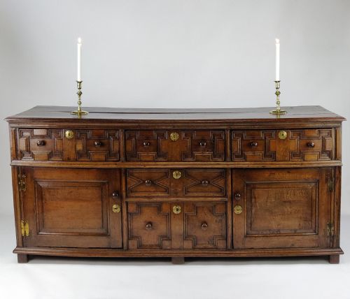 A Fabulous Late 17th Century Enclosed Dresser Base.
