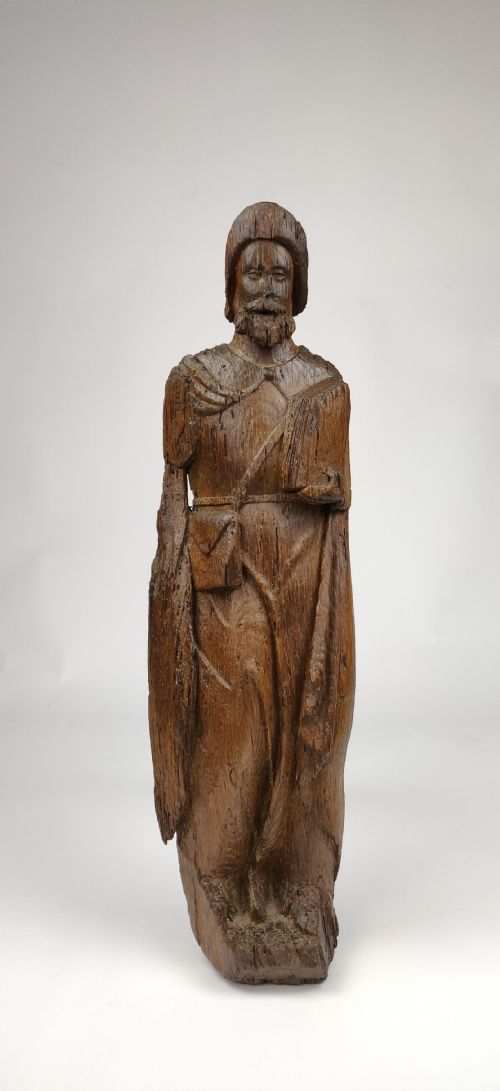 A Late 16th Century Carving of St James the Great.