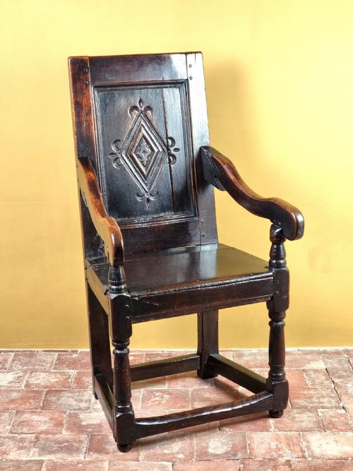 A Fine Late 17th Century Wainscot Chair.