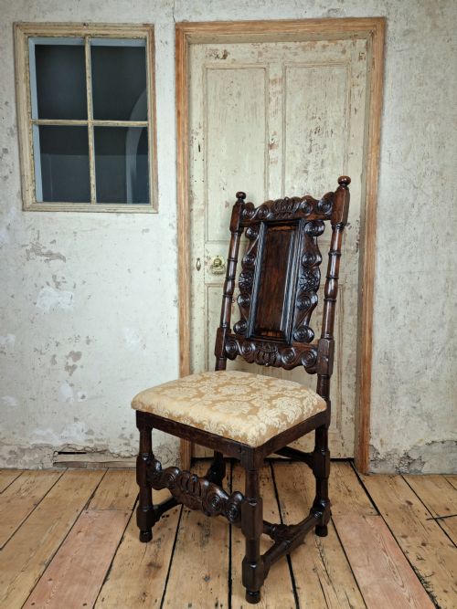 fig 1. A late 17th century hall chair. 