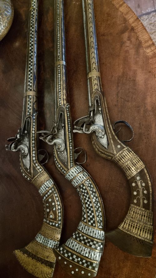 Three North Western Frontier Flintlock Muskets.